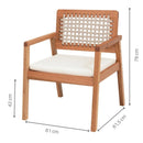 Sofá de 2 Lugares Jasmim + Poltrona de Jardim Jasmim